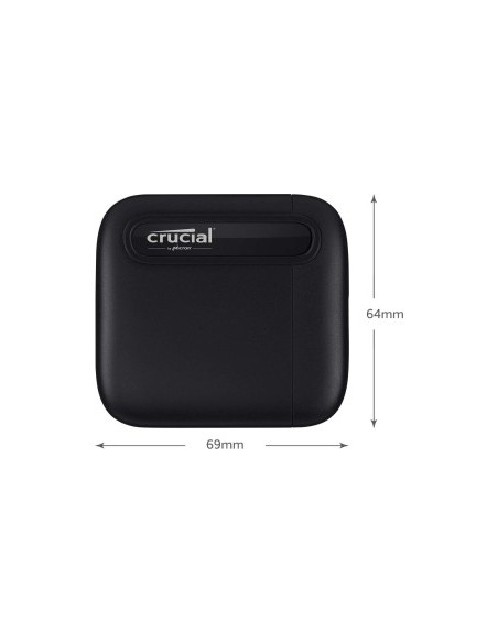 Crucial X6 Portable SSD, USB 3.1 Type C external - 4 TB