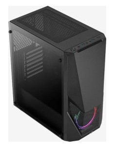 Aerocool Zauron Midi-Tower, Tempered Glass - black 2