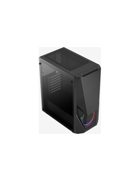 Aerocool Zauron Midi-Tower, Tempered Glass - black