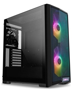 Lian Li LanCool 215 Midi-Tower - ARGB, Tempered Glass, black