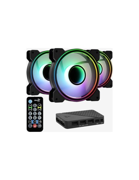 Aerocool Mirage 12 per ARGB LED fan, 3-pack including controller -. 120mm