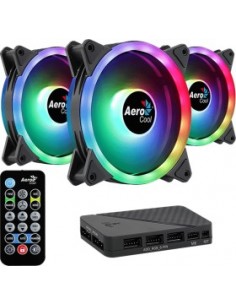 Aerocool Duo 12 Pro ARGB LED fan, 3-pack including...