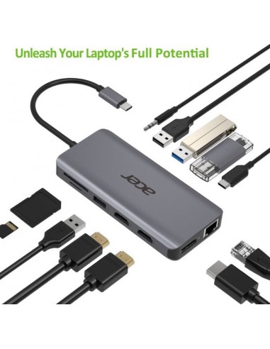 12-in-1 Type C dongle, docking station
