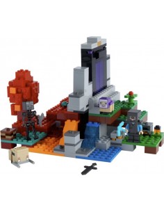 21172 Minecraft Destroyed portal, construction toys 2