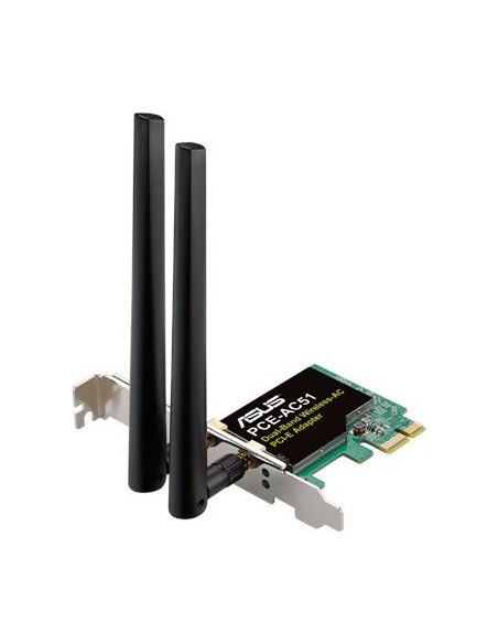 ASUS PCE-AC51 AC750 PCIe WLAN adapter (90IG02S0-BO0010)