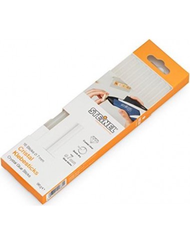 16x Steinel 7mm Cristal Hot Glue Sticks