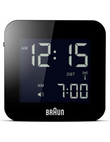 Braun BC 08 B-DCF     black Radio Controlled Alarm Clock