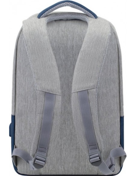 RIVACASE 7562 grey/dark blue anti-theft Laptop backpack 15.6