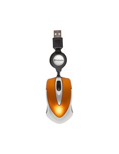 Verbatim Go Mini Optical Travel Mouse Volcanic Orange