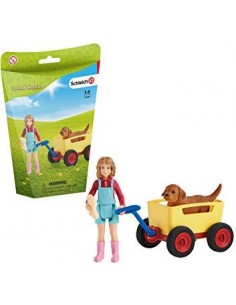 Schleich Farm World     42543 Puppy Wagon Ride
