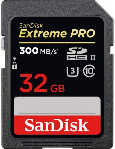 SanDisk ExtremePRO SDHC V90 32GB 300MB UHS-II  SDSDXDK-032G-GN4IN