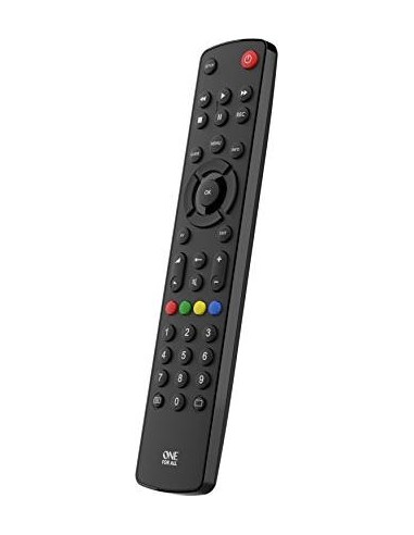 One for All Contour TV universal Remote Control URC 1210 black