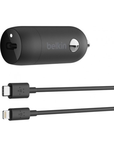 Belkin Car Charger USB-C 20W PD USB-C/Light.Cable CCA003bt04BK