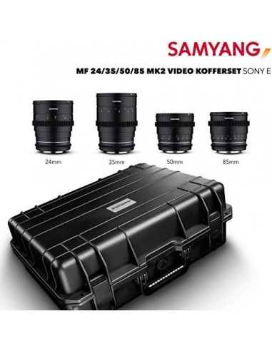 Samyang MF 24/35/50/85 MK2 VDSLR Case Kit Sony E