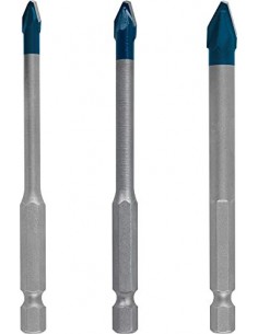 Expert Hex-9 Hardceramic Drill Set, 3-Piece