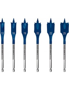 Expert Self Cut Speed ​​Flat Fräsbahrer Set, 6-piece, Ø...