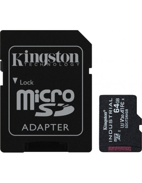 Industrial 64 GB microSDHC, memory card