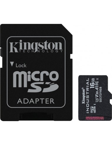 Industrial 16 GB microSDHC, memory card