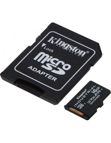 Industrial 16 GB microSDHC, memory card