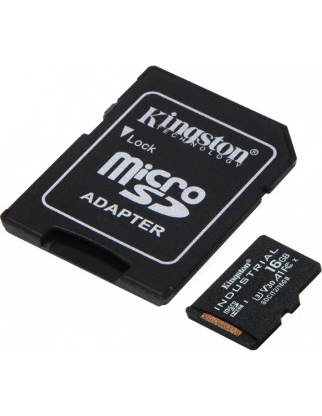 Industrial 16 GB microSDHC, memory card