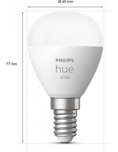 Hue White Teardrop P45 E14 LED Bulb
