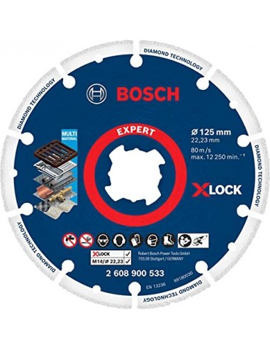 Bosch X-LOCK Dia Cutting Disc 125x22.23mm