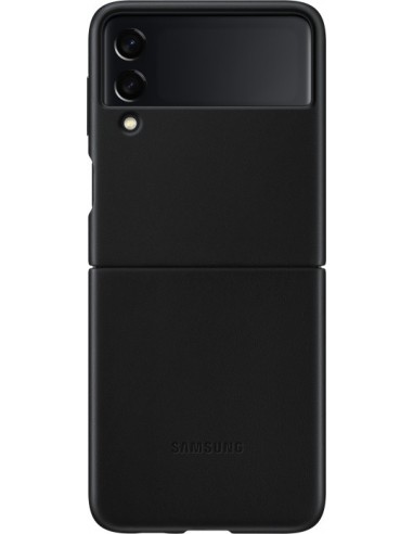 Samsung Leather Cover for Galaxy Z Flip3 Black