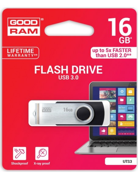 GOODRAM UTS3 USB 3.0        16GB Black