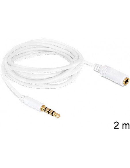 DeLOCK 3.5mm 2m audio cable White