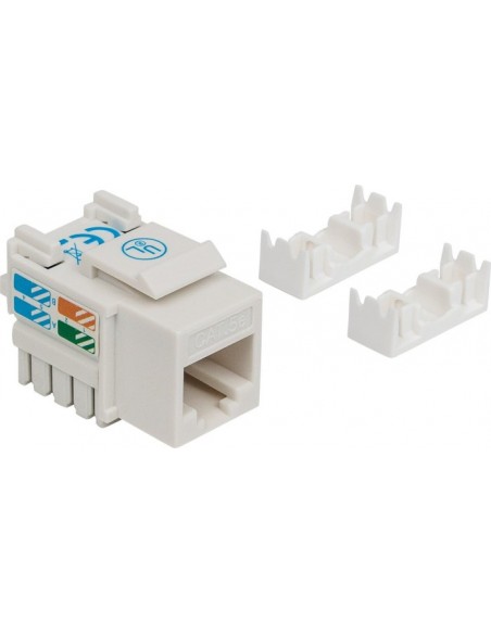 Intellinet Keystone Jack, Cat5e, UTP, Punch-down, White