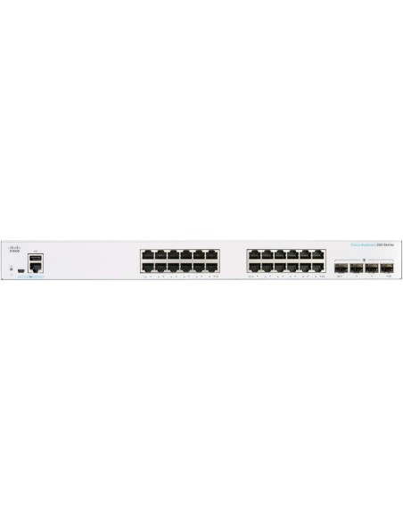 Cisco CBS350-24T-4G-EU network switch Managed L2/L3 Gigabit Ethernet (10/100/1000) Silver