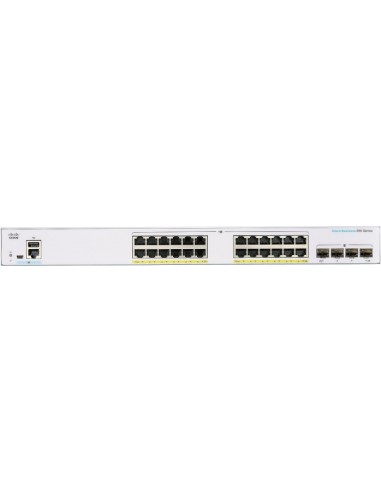 Cisco CBS350-24FP-4G-EU network switch Managed L2/L3 Gigabit Ethernet (10/100/1000) Silver