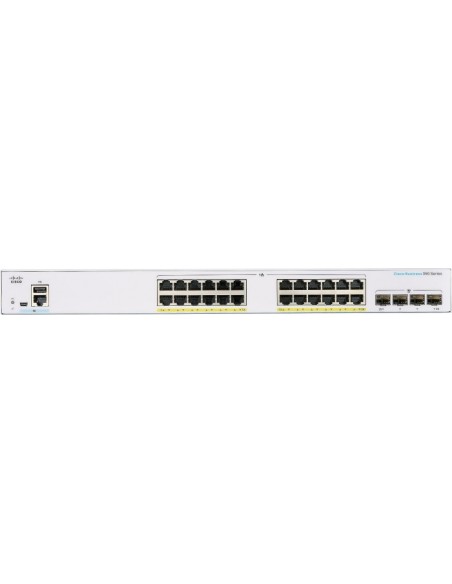 Cisco CBS350-24FP-4G-EU network switch Managed L2/L3 Gigabit Ethernet (10/100/1000) Silver
