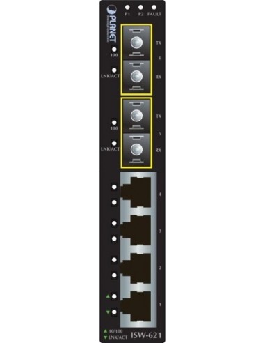 PLANET ISW-621 network switch Unmanaged L2 Fast...
