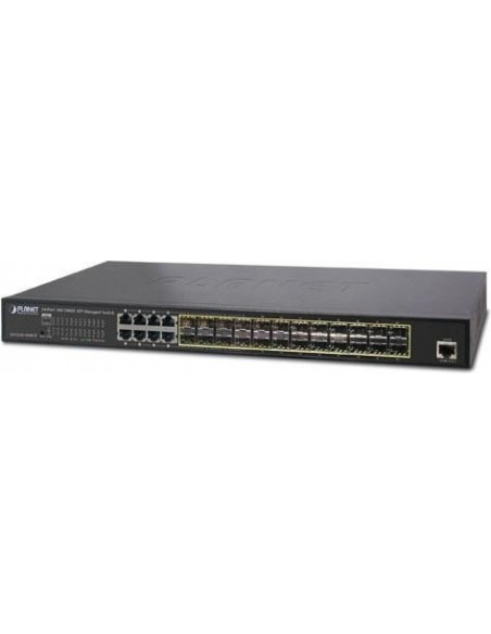 PLANET GS-5220-16S8CR network switch Managed L2+ Gigabit Ethernet (10/100/1000) 1U Blue