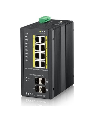 Zyxel RGS200-12P Managed L2 Gigabit Ethernet...