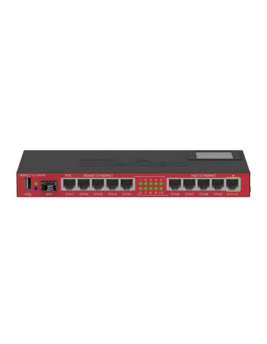 Mikrotik RB2011UIAS-IN network switch Gigabit Ethernet (10/100/1000) Power over Ethernet (PoE) Red