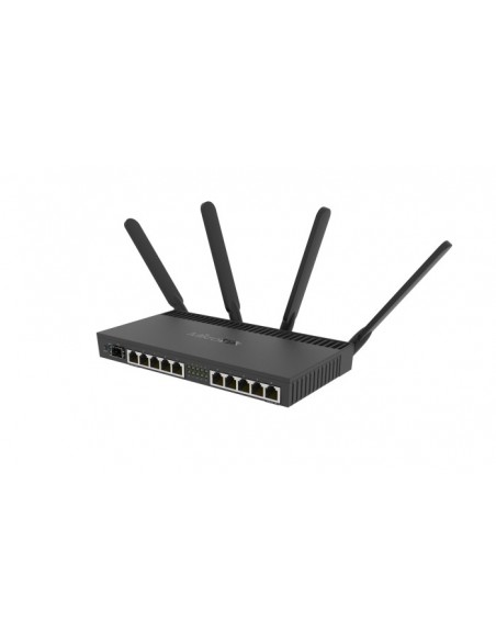 Mikrotik RB4011iGS+5HacQ2HnD-IN wireless router Gigabit Ethernet Dual-band (2.4 GHz / 5 GHz) Black