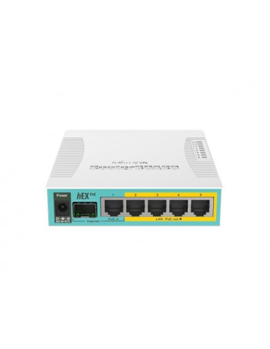 Mikrotik hEX PoE wired router White
