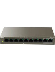 Tenda TEF1110P-8-102W Fast Ethernet (10/100) Grey Power...