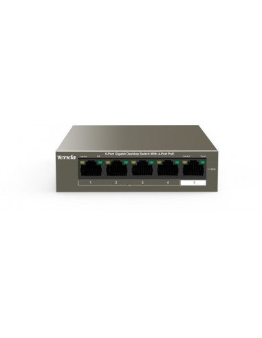 Tenda TEG1105P-4-63W-EU network switch Gigabit Ethernet (10/100/1000) Power over Ethernet (PoE) Grey