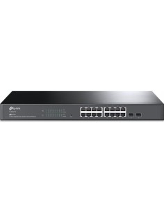 TP-LINK JetStream 16-Port Gigabit Smart Switch with 2 SFP...