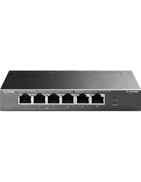 TP-LINK TL-SF1006P network switch Fast Ethernet (10/100) Power over Ethernet (PoE) Black