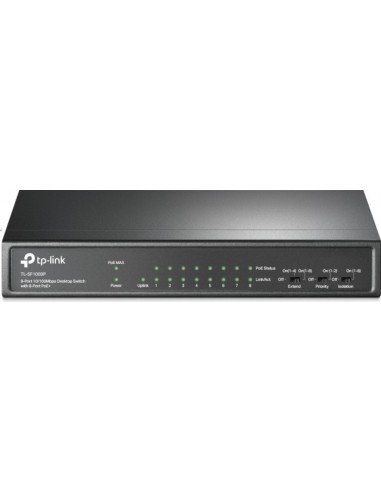 TP-LINK 9-Port 10/100Mbps Desktop Switch with 8-Port PoE+