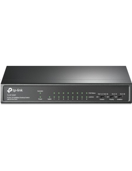 TP-LINK 9-Port 10/100Mbps Desktop Switch with 8-Port PoE+
