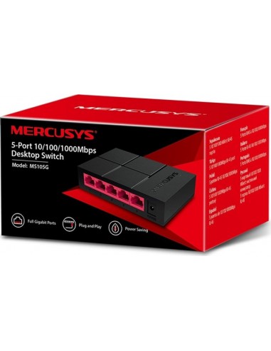 Mercusys 5-Port 10/100/1,000 Mbps Desktop Switch