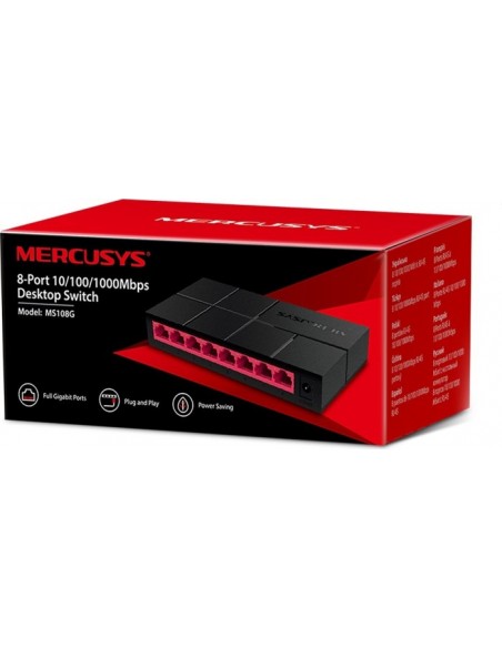 Mercusys 8-Port 10/100/1,000 Mbps Desktop Switch