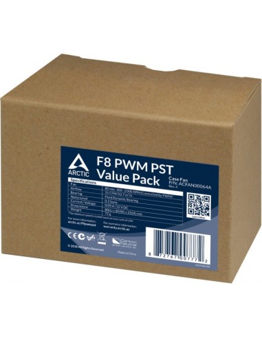 ARCTIC F8 PWM PST - 80 mm PWM PST Case Fan...
