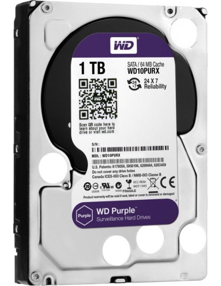Western Digital Purple 3.5" 1000 GB Serial ATA III