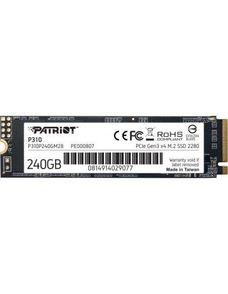 SSD Patriot Viper P310 M.2 PCI-Ex4 NVMe 240GB